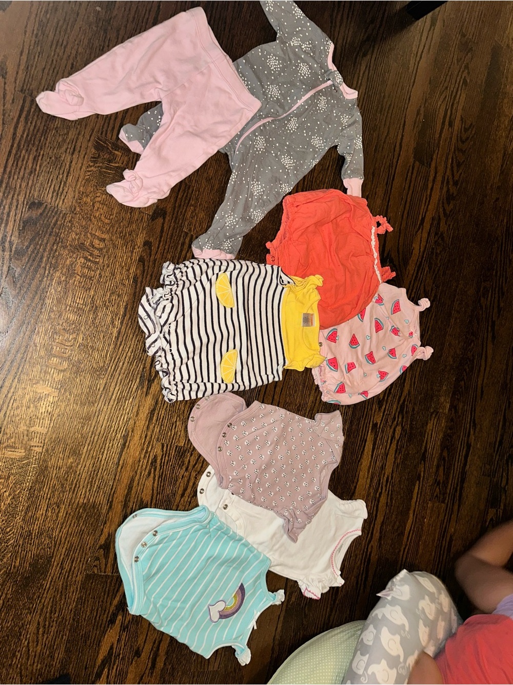Bundle 0-3m Baby Girls Bodysuit and Sleepwear